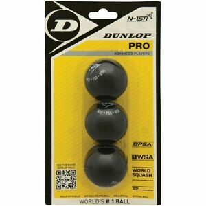 Dunlop PRO 3BBL Squash labda, fekete, méret kép