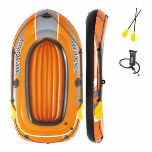 Bestway KONDOR 3000 SET Felfújható csónak, narancssárga, méret kép