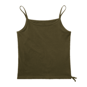 Brandit női tank top vékony pántokkal, olajzöld színű kép