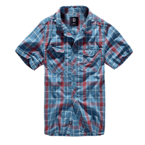 Brandit Roadstar rövid ujjú póló, piros/kék kép