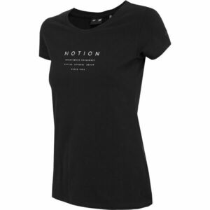4F WOMEN'S T-SHIRT Női póló, fekete, méret kép