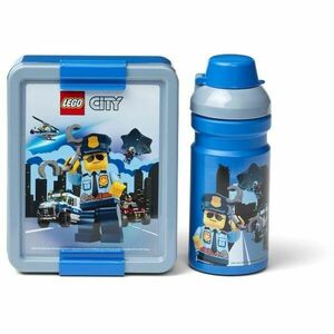 LEGO Storage CITY Uzsonnásdoboz és kulacs, kék, méret kép