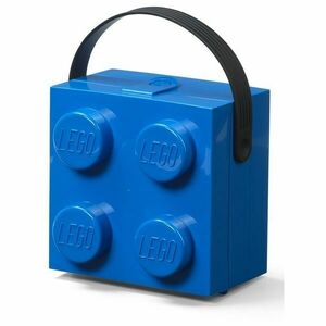 LEGO Storage HANDLE BOX Uzsonnásdoboz, kék, méret kép