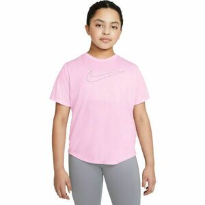Nike DF ONE SS TOP GX G Lány póló, rózsaszín, méret kép
