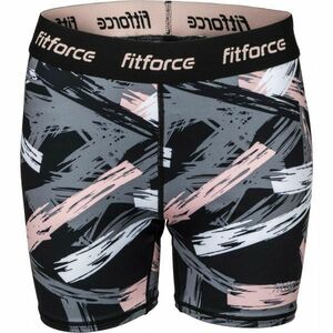 Fitforce SOLTE Női fitness rövidnadrág, fekete, méret kép