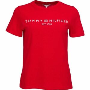 Tommy Hilfiger LOGO CREW NECK Női póló, piros, méret kép
