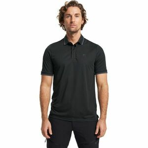 TENSON TXLITE Q-DRY Férfi funkcionális galléros póló, fekete, méret kép