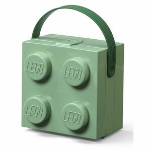 LEGO Storage HANDLE BOX Uzsonnásdoboz, zöld, méret kép
