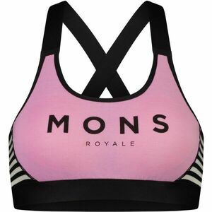 MONS ROYALE STELLA Női sportmelltartó, rózsaszín, méret kép