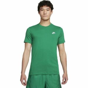 Nike SPORTSWEAR CLUB Férfi póló, zöld, méret kép