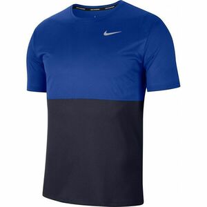 Nike BREATHE Férfi futópóló, kék, méret kép