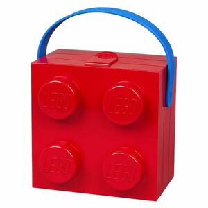 LEGO Storage HANDLE BOX Uzsonnásdoboz, piros, méret kép