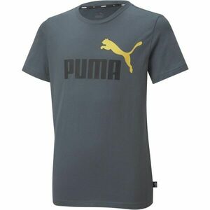 Puma ESS + 2 COL LOGO TEE Fiú póló, sötétszürke, méret kép