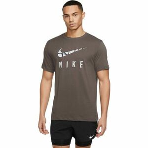 Nike U NK DF TEE RUN DIVISION Férfi póló, barna, méret kép