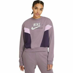 Nike NSW HERITAGE CREW FLC W Női pulóver, lila, méret kép