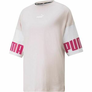 Puma POWER COLORBLOCK TEE Női póló, rózsaszín, méret kép