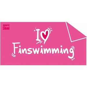 Törülköző borntoswim i love finswimming towel rózsaszín kép