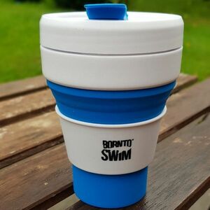 Borntoswim pocket size foldable reusable cup kék kép