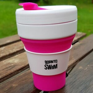 Borntoswim pocket size foldable reusable cup rózsaszín kép