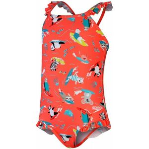 Speedo digital frill thinstrap swimsuit infant girl coral kép