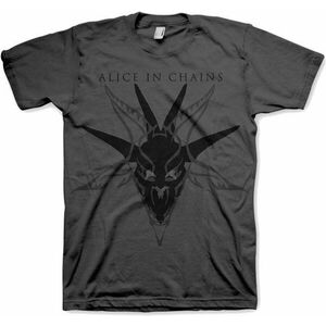 Alice in Chains Ing Black Skull Charcoal Mens Charcoal M kép