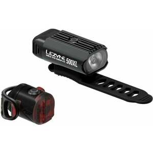 Lezyne Hecto Drive 500XL / Femto USB Fekete Front 500 lm / Rear 5 lm Lámpa szett kép