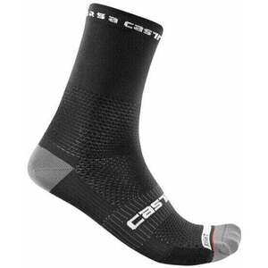 Castelli Rosso Corsa Pro 15 Sock Black 2XL Kerékpáros zoknik kép