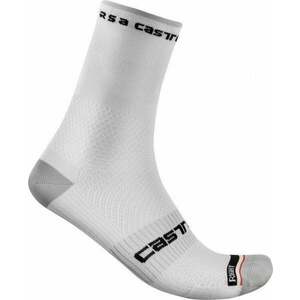 Castelli Rosso Corsa Pro 15 Sock White L/XL Kerékpáros zoknik kép