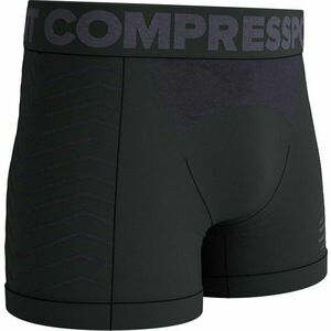 Compressport Seamless Boxer M Black/Grey XL Futó aláöltözetek kép