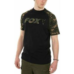 Fox Fishing Horgászpóló Raglan T-Shirt Black/Camo 2XL kép