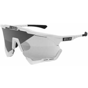 SCICON Aeroshade XL White Gloss/SCNPP Photochromic Silver Kerékpáros szemüveg kép
