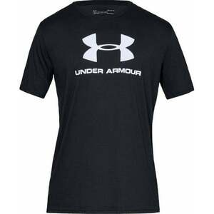 Under Armour Men's UA Sportstyle Logo Short Sleeve Black/White M Fitness póló kép