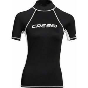 Cressi Rash Guard Lady Short Sleeve Ing Black/White S kép