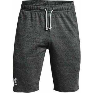 Under Armour Men's UA Rival Terry Shorts Pitch Gray Full Heather/Onyx White M Fitness nadrág kép