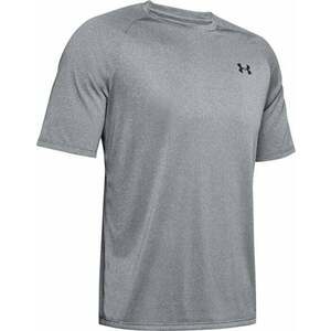 Under Armour Men's UA Tech 2.0 Textured Short Sleeve T-Shirt Pitch Gray/Black XL Fitness póló kép