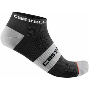 Castelli Lowboy 2 Sock Black/White L/XL Kerékpáros zoknik kép