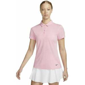 Nike Dri-Fit Victory Womens Golf Polo Medium Soft Pink/Black L kép