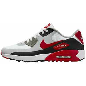 Nike Air Max 90 G Mens Golf Shoes White/Black/Photon Dust/University Red 47, 5 kép