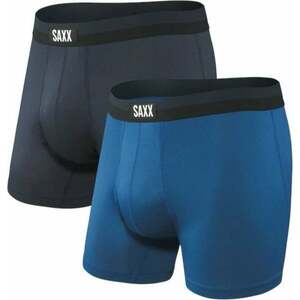 SAXX Sport Mesh 2-Pack Boxer Brief Navy/City Blue 2XL Fitness fehérnemű kép