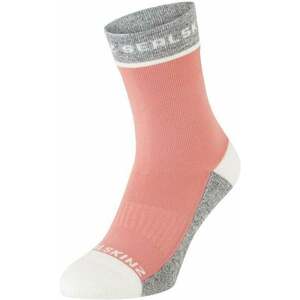 Sealskinz Foxley Mid Length Women's Active Sock Pink/Light Grey/Cream L/XL Kerékpáros zoknik kép