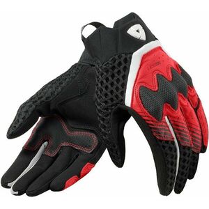 Rev'it! Gloves Veloz Ladies Black/Red S Motoros kesztyűk kép