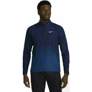 Nike Dri-Fit ADV Mens Half-Zip Top Midnight Navy/Court Blue/White XL kép