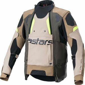 Alpinestars Halo Drystar Jacket Dark Khaki/Sand Yellow Fluo M Textildzseki kép