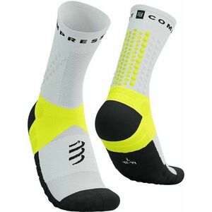 Compressport Ultra Trail Socks V2.0 White/Black/Safety Yellow T2 Futózoknik kép