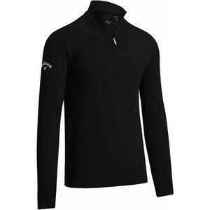 Callaway 1/4 Zipped Mens Merino Sweater Black Onyx XL kép
