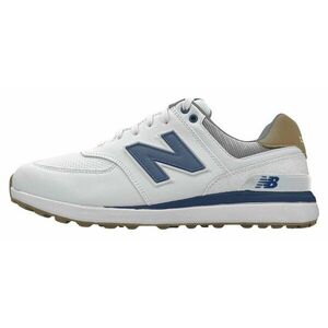 New Balance 574 Greens Mens Golf Shoes White/Navy 44 kép