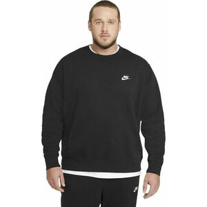 Nike Club Crew Mens Fleece Black/White 2XL Fitness pulóverek kép