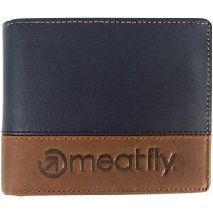 Meatfly Eddie Premium Leather Wallet Navy/Brown Pénztárca kép