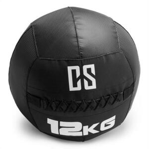 Capital Sports Bravor Wall Ball medicinlabda, PVC, dupla varrások, 12kg, fekete kép