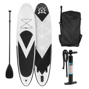 KLARFIT Spreestar, fekete-fehér, felfújható paddle board, SUP deszka, 300x10x71cm kép